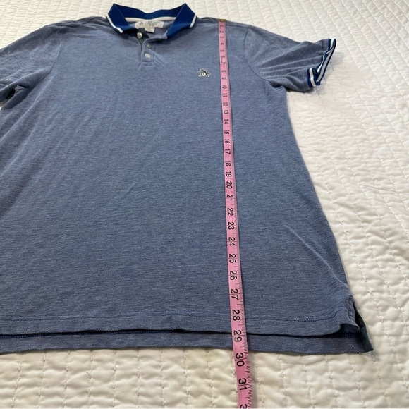 Original Penguin Dual Striped Navy Tipped Polo Short Sleeve with White Accents - Picture 4 of 13